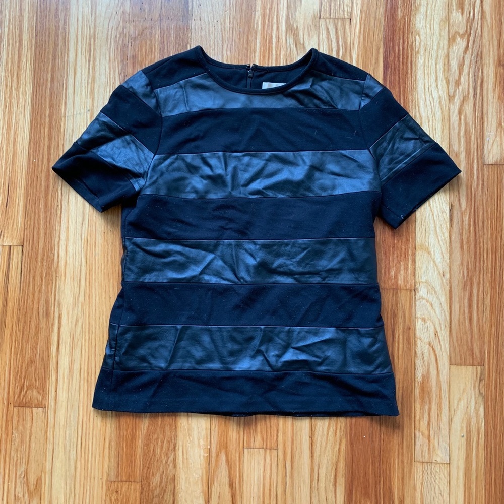 Women’s Michael Kors Black Stripe Top